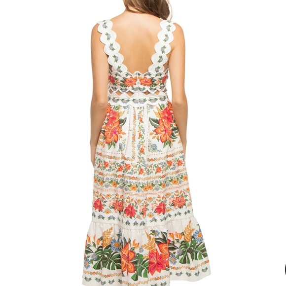 Farm Rio Bloom Garden Midi Dress - Picture 2 of 4
